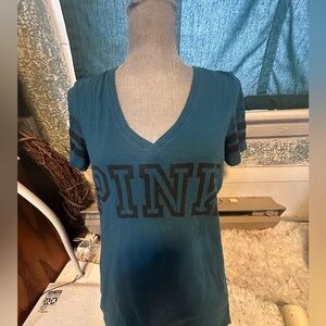 PINK Victoria's Secret Teal tee shirt